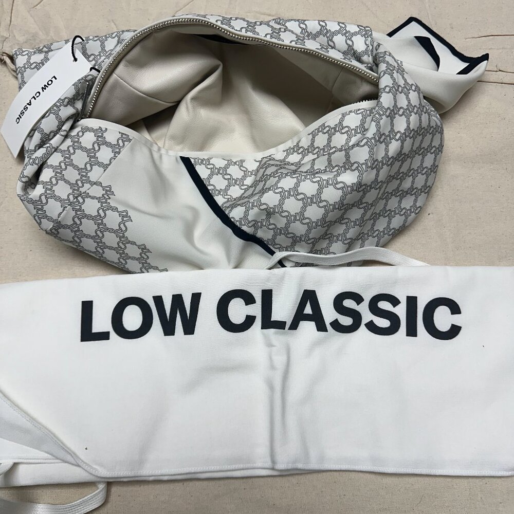 NWT Korean Brand Low Classic Knot Bag Print Shoulder Wristlets